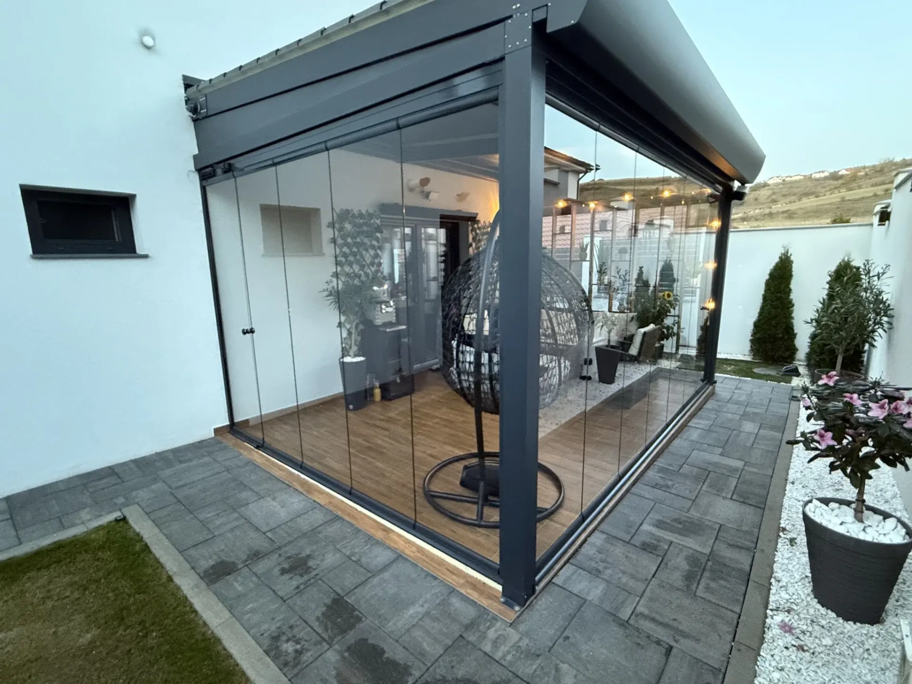 Terasă închisă cu sistemul Valedo BKS-T în Cluj