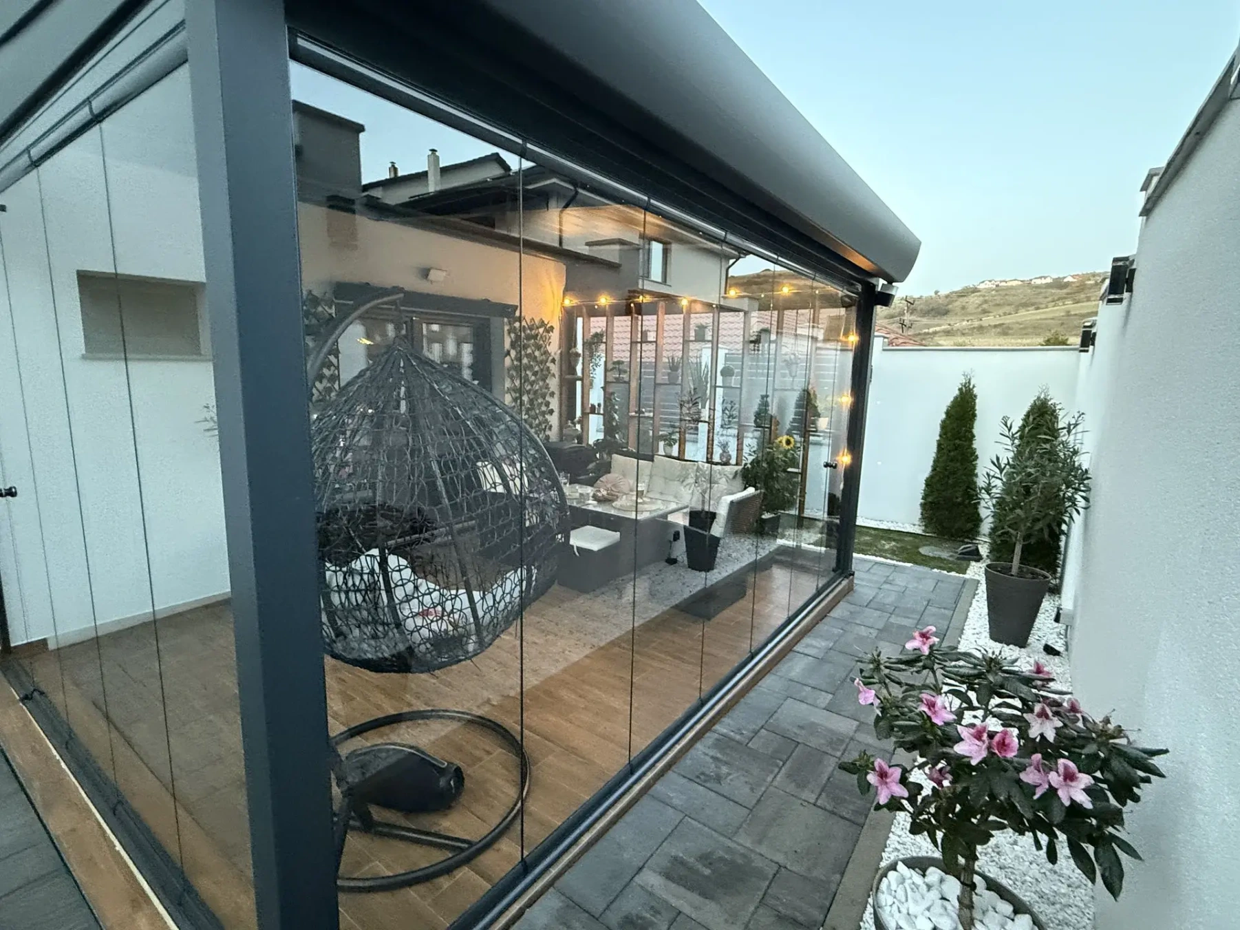 Terasă închisă cu sistemul Valedo BKS-T în Cluj