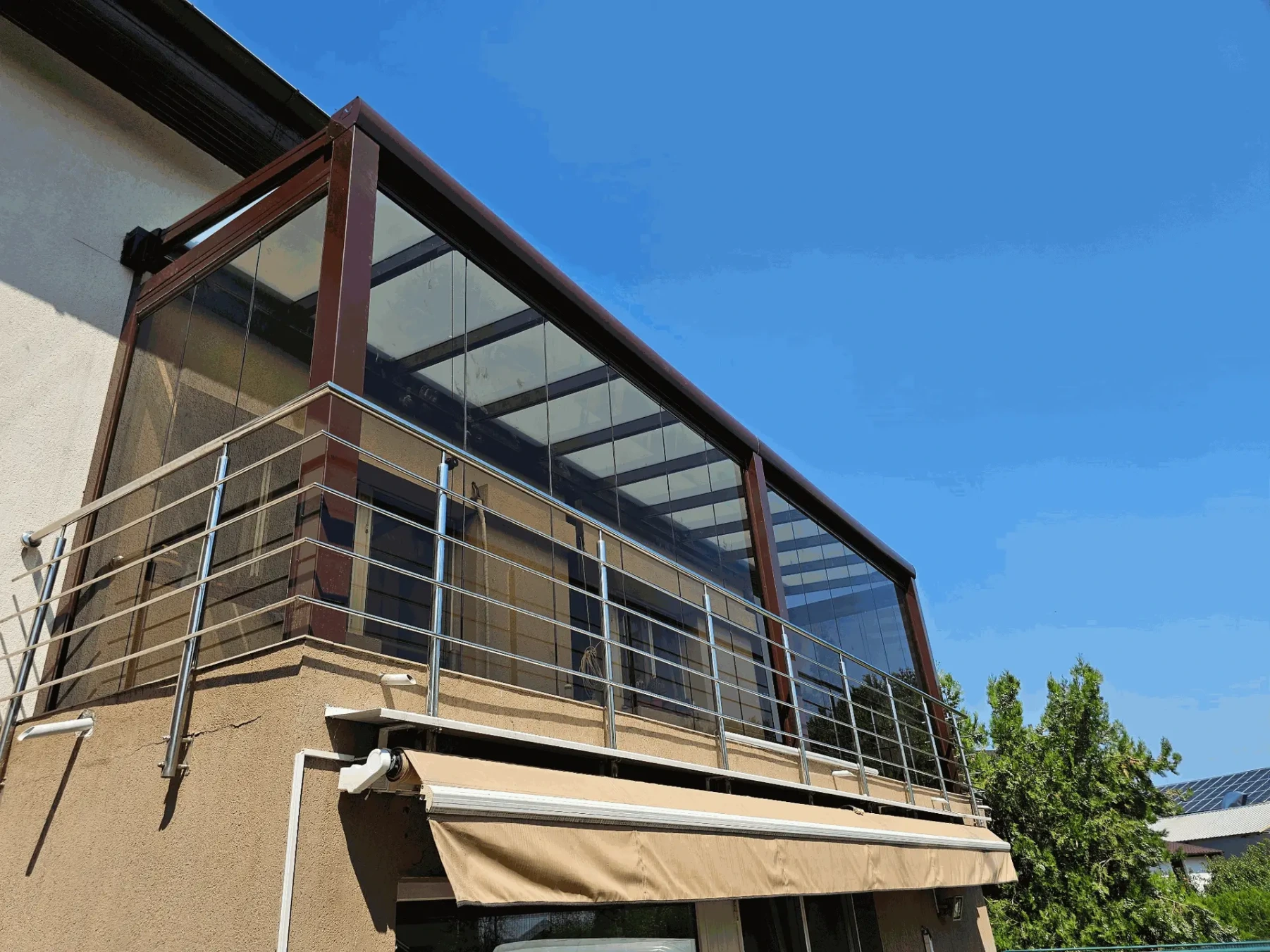 Închidere și acoperire terasă cu sticlă - Ilfov