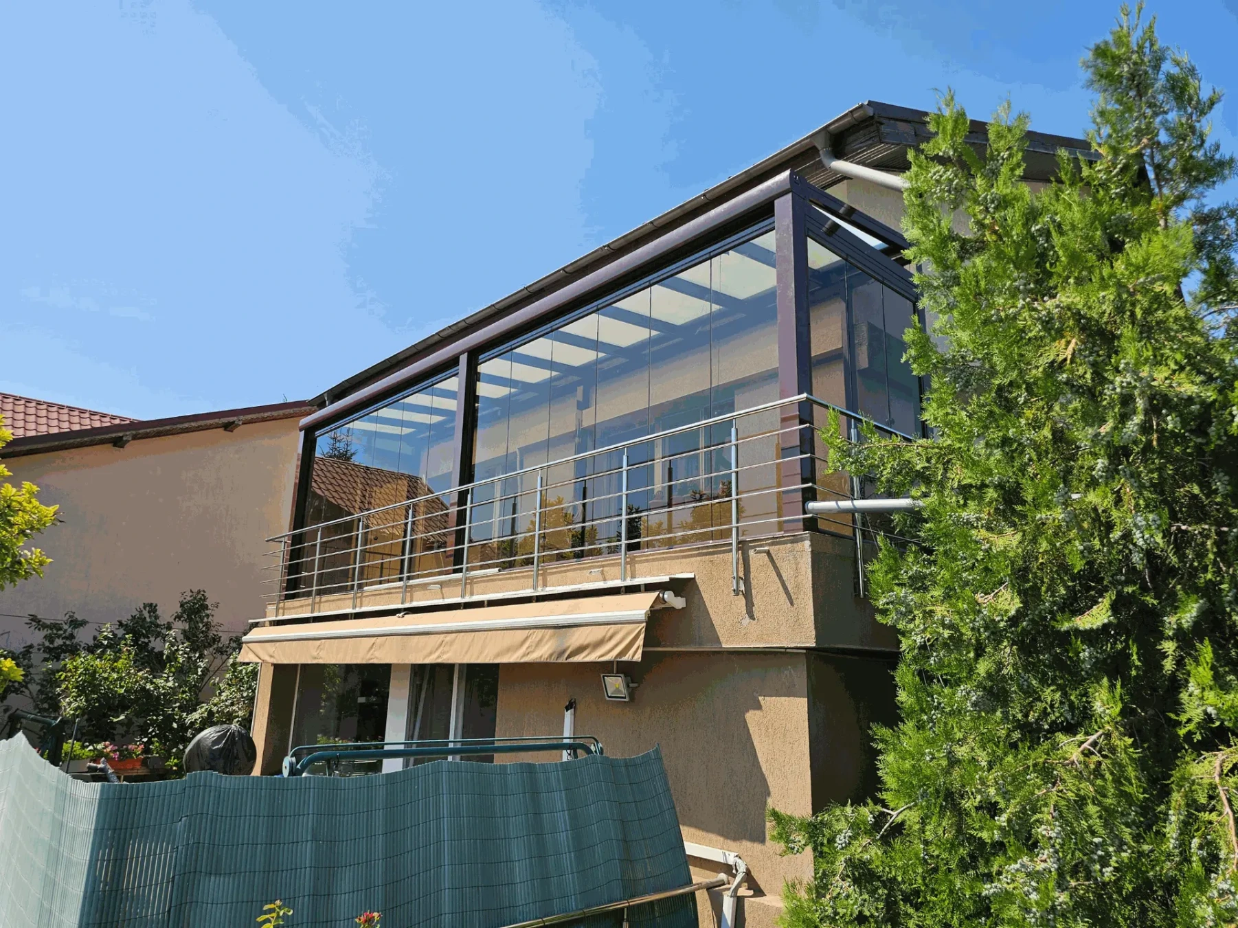 Închidere și acoperire terasă cu sticlă - Ilfov