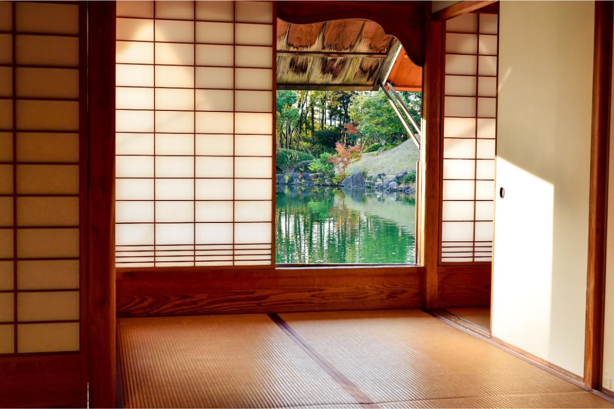 Casa in stil japonez caracteristici si particularitati - gradină, ferestre, parchet din lemn