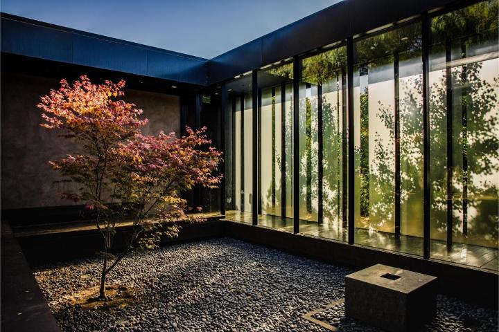 Casa in stil japonez compartimentarea cu sticla - copac, sticla