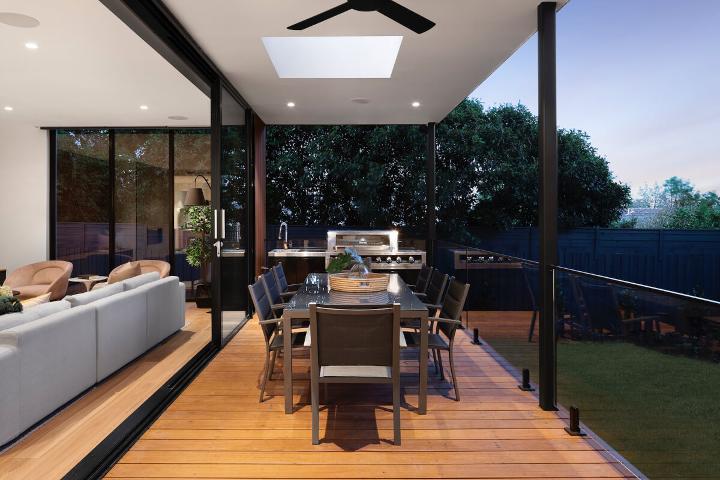 Casa duplex minimalista cu terasa