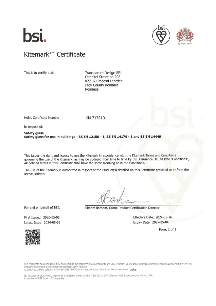 Certificare  BSI Kitemark
