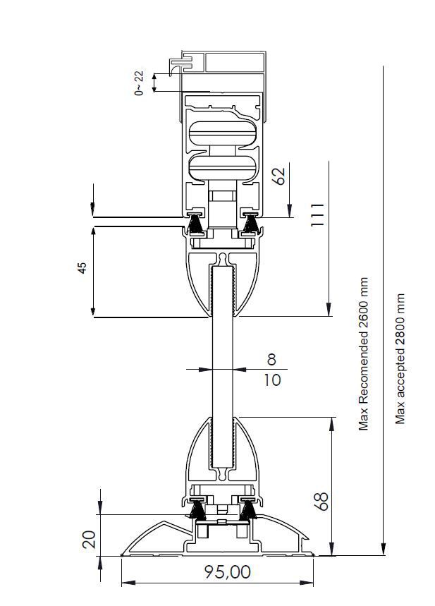 Valedo BKS-T - profil compensator