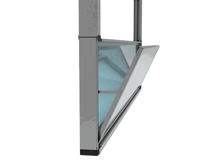 Valedo MotionGlass - sistem ghilotina cu rabatare la interior