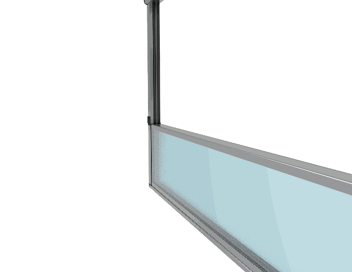 Valedo MotionGlass - perete de sticla transformat in balustrada