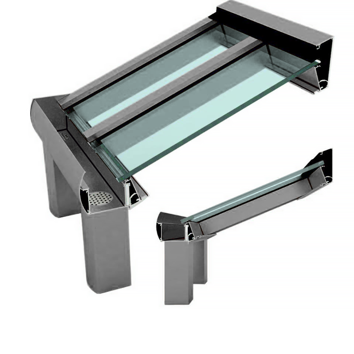 Valedo GlassRoof - detaliu sistem acoperis sticla