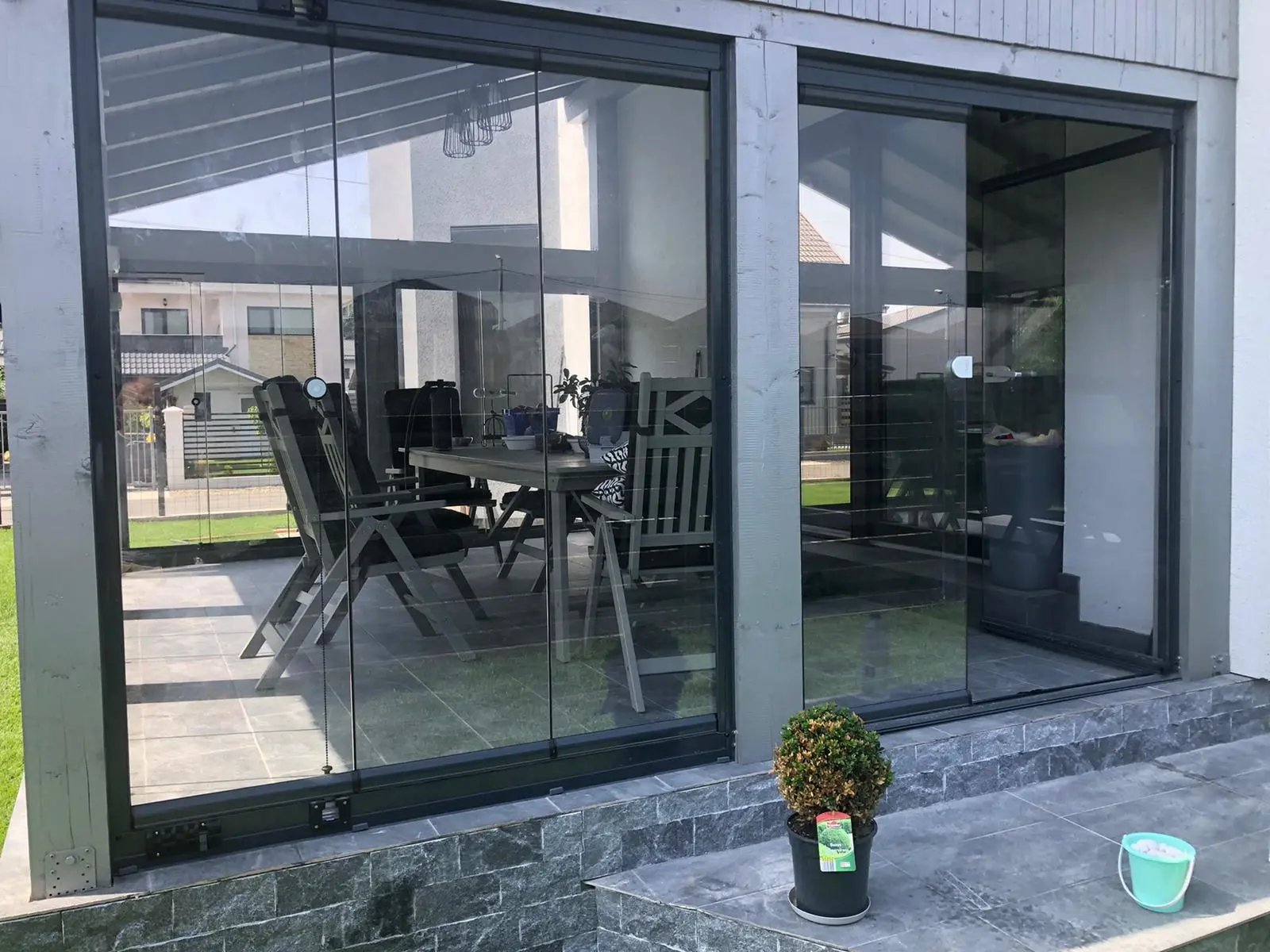 Terasă închisă cu sistemul Valedo BKS-T în Tunari, Ilfov