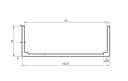 [Valedo BKS-(T)] Profil U 40 x 15